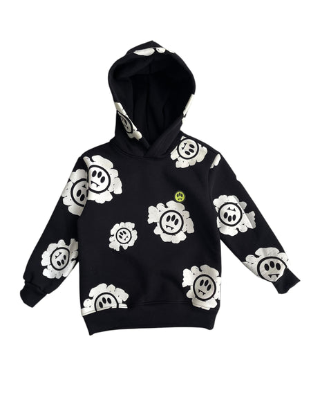 Felpa nera con stampa all over per bambini Barrow F5BKJUHS233 110 
