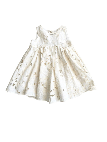 Abito avorio con ricami floreali per neonata e bambina Miss Grant MG1587 AVORIO 
