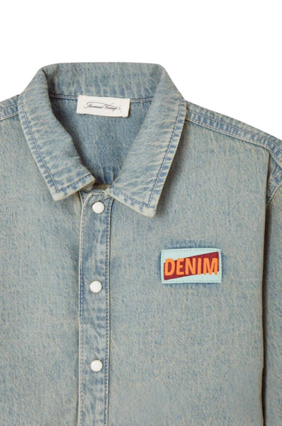 Camicia in denim per bambini American Vintage KFY06B DIRTY BEIGE 