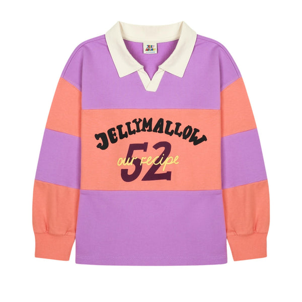 Felpa multicolor con colletto per bambini Jelly Mallow JM2610113 JM LETTERING 