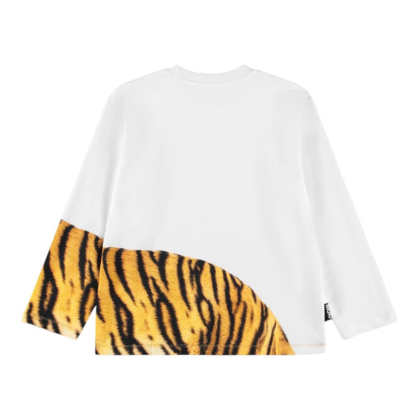 T-shirt bianca con stampa per bambino Molo ROLLO 9863 