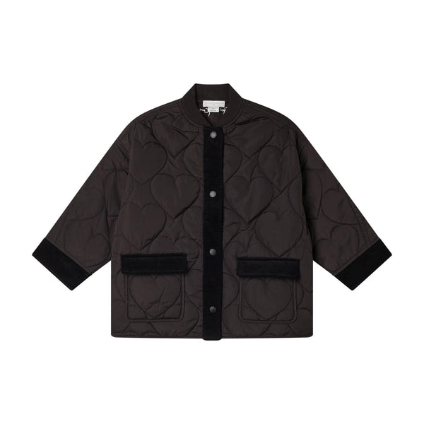 Giubbino nero trapuntato per bambina Stella McCartney kids TX2B97-Z0537 930 