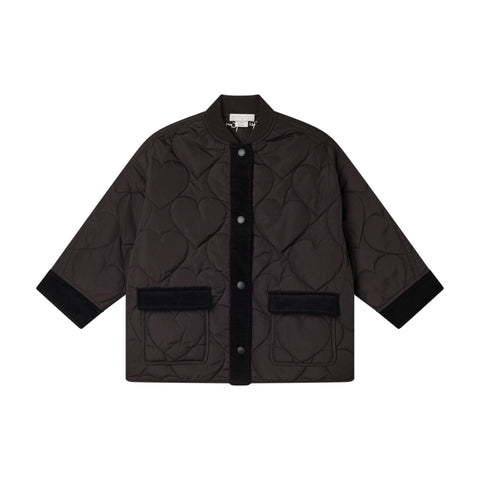 Giubbino nero trapuntato per bambina Stella McCartney kids TX2B97-Z0537 930 
