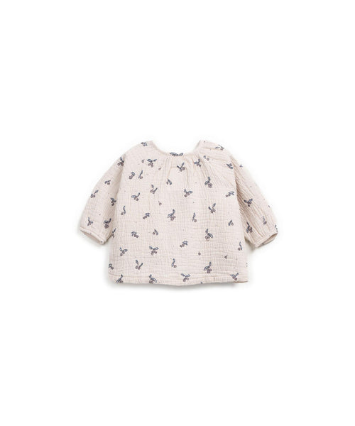 Camicia panna con stampa all over per neonata Play up 0AR11251 E724N 