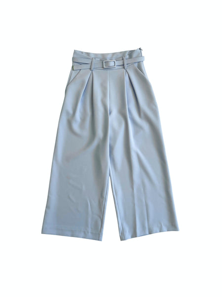 Pantalone azzurro con cintura per bambina Lulù by Miss Grant LL4221 AZZUR 