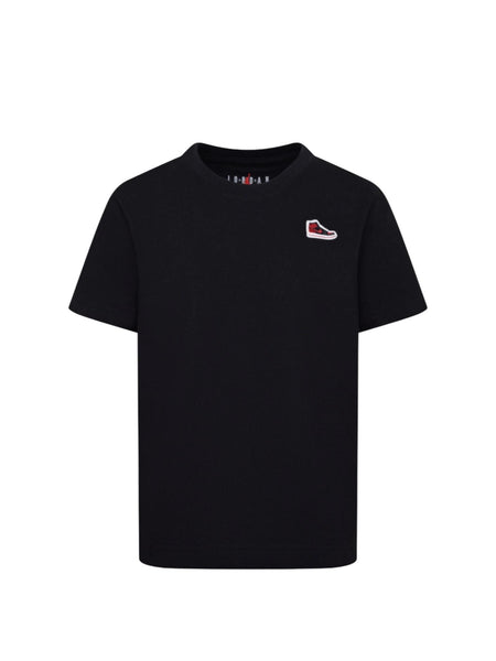 T-shirt nera con logo per bambino Jordan 95C899 023 