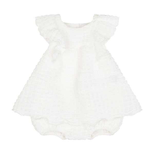 Abito bianco per neonata Doudou DYA012 100 