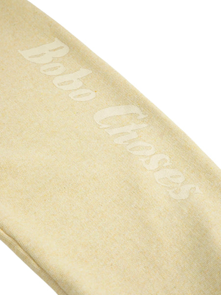Pantalone giallo in felpa con logo per neonati e bambini Bobo Choses B126AC085 UNI 