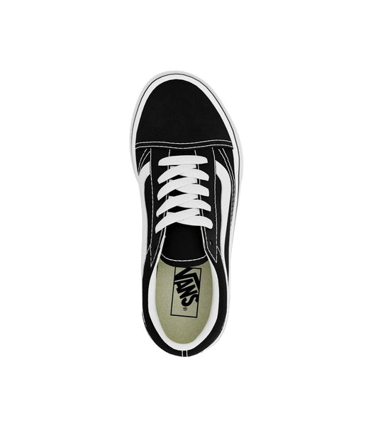 Sneakers nera con logo per bambini Vans VN000D2VY281 BLACK/WHITE 