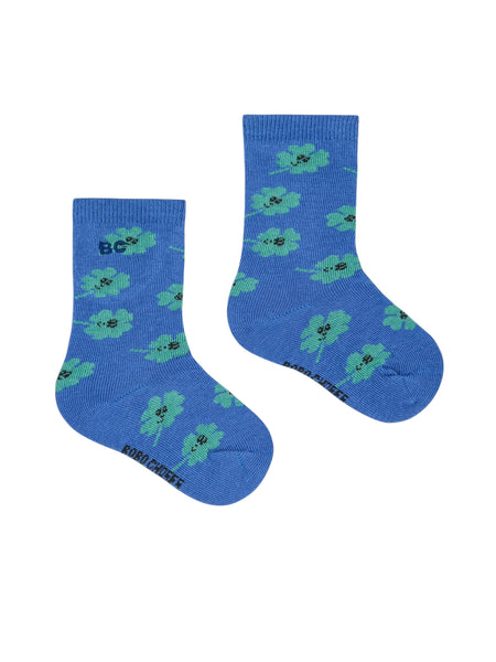 Calzino blu con stampa all ove per neonati Bobo Choses B225AH039 UNI 