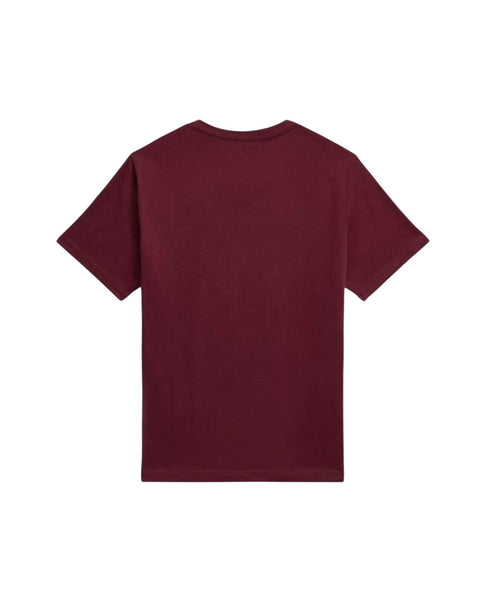T-shirt bordeaux con logo per bambini Ralph Lauren Kids 323832904200 WINE 