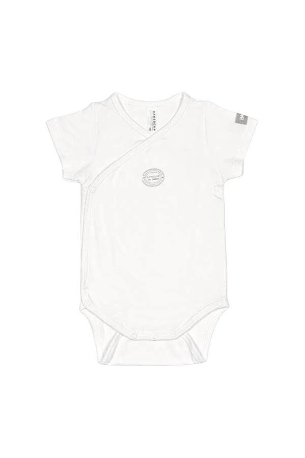 Body bianco per neonati Bamboom 104-054 BIANCO 