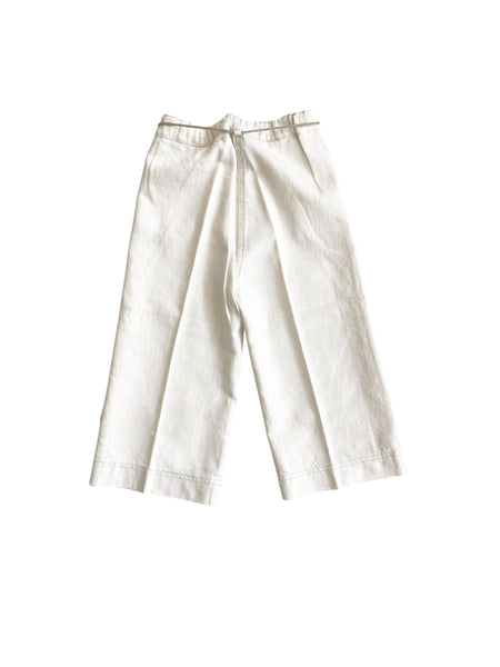 Jeans in denim panna con cintura per neonata e bambina Zhoe & Tobiah TON2 45 