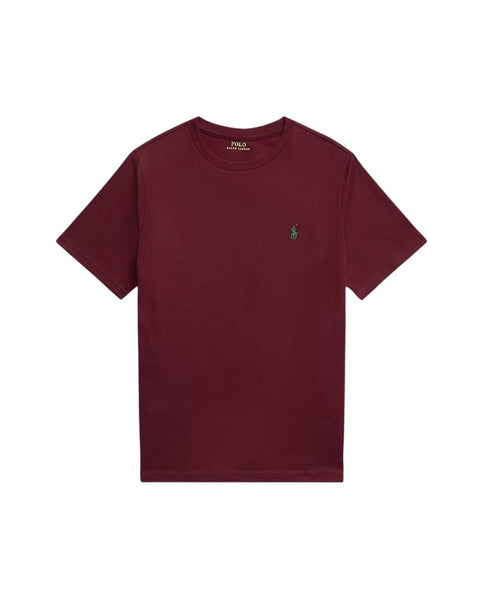 T-shirt bordeaux con logo per bambini Ralph Lauren Kids 323832904200 WINE 