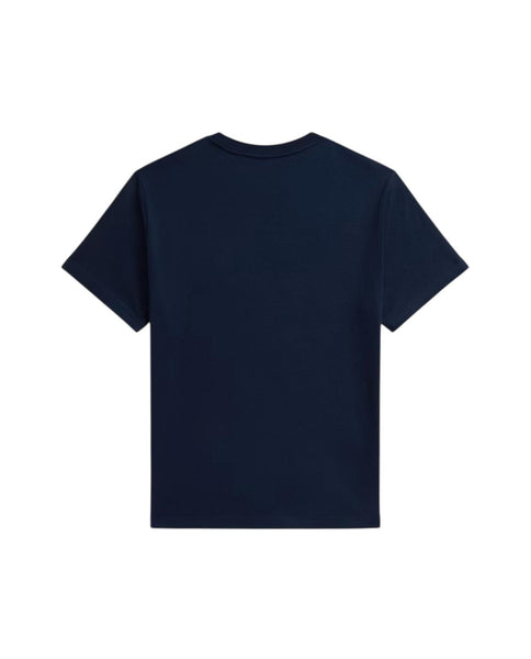 T-shirt blu con stampa per bambino Ralph Lauren Kids 323A12428002 NEWPORT NAVY 