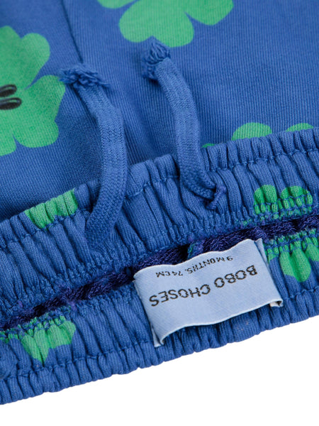 Pantalone in felpa blu con stampa all over per neonati Bobo Choses B225AB080 UNI 