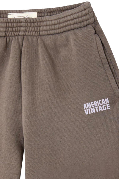 Pantalone infelpa grigio per neonati e bambini American Vintage KIZU05B CENDRE VINTAGE 