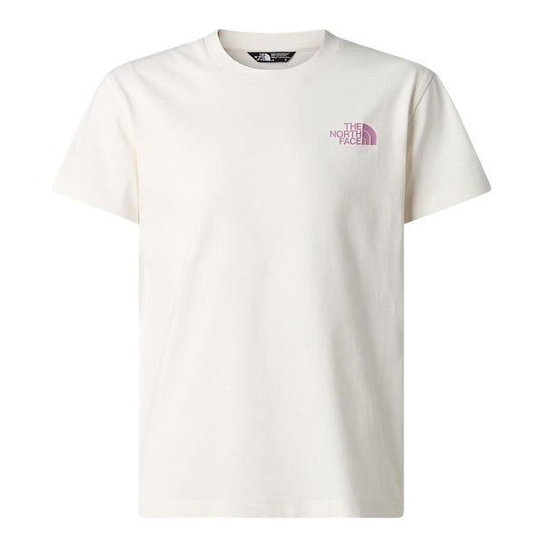 T-shirt panna con stampa per bambini The North Face NF0A8G21QLI QLI1 