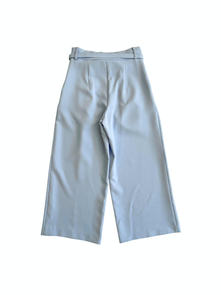 Pantalone azzurro con cintura per bambina Lulù by Miss Grant LL4221 AZZUR 