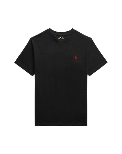 T-shirt nera con logo per bambino Ralph Lauren Kids 323832904036 BLACK 