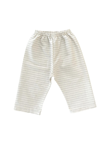 Pantalone beige a righe per neonati e bambini Cucù Lab MAMUELE NATURALE 