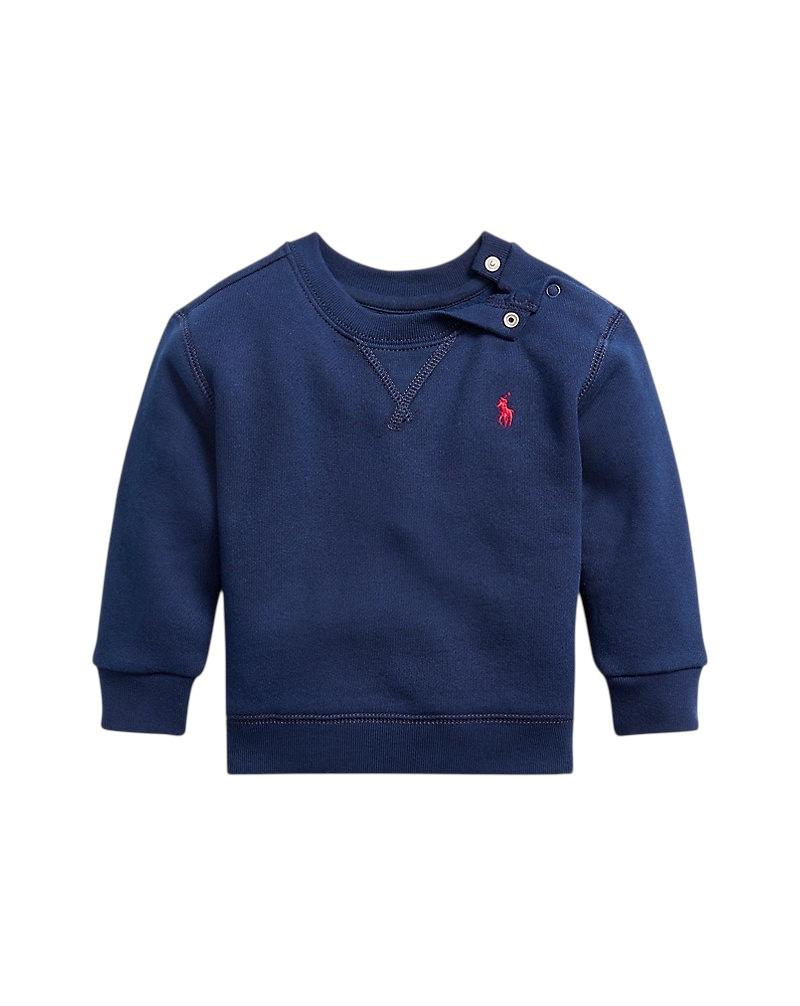 Felpa blu con logo per neonato Ralph Lauren Kids 320772102002 NAVY 