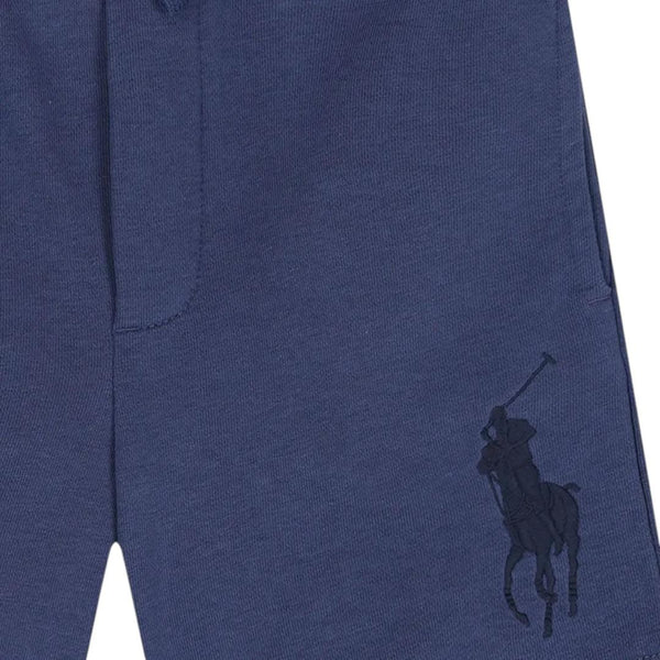 Shorts in felpa light blue con logo per bambino Ralph Lauren Kids 323A12258003 LIGHT NAVY 