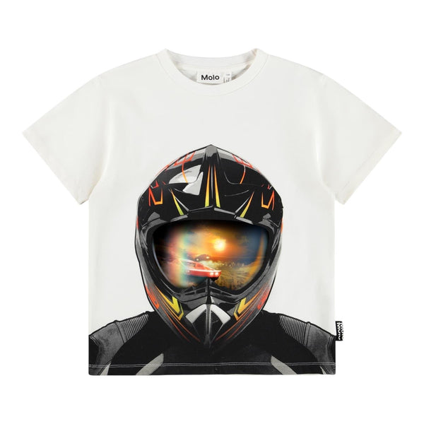 T-shirt bianca con stampa per bambino Molo RILEY 9879 