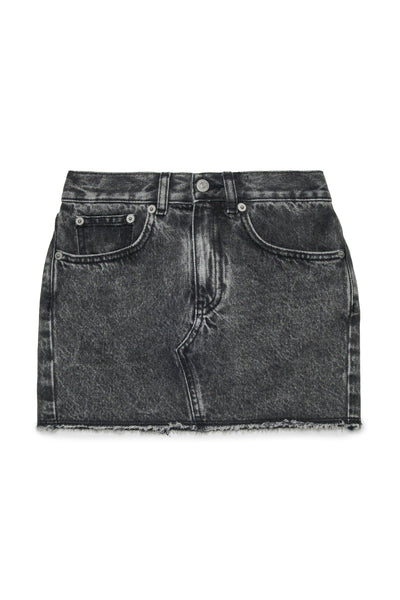 Gonna in denim nero per bambina MM6 Maison Margiela M60864 M602 