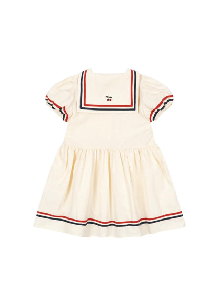 Abito marinara panna per neonata e bambina Konges slojd KS104629 EGGNOG 