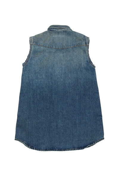 Abito in denim con logo per bambina MM6 Maison Margiela M60945 M601 