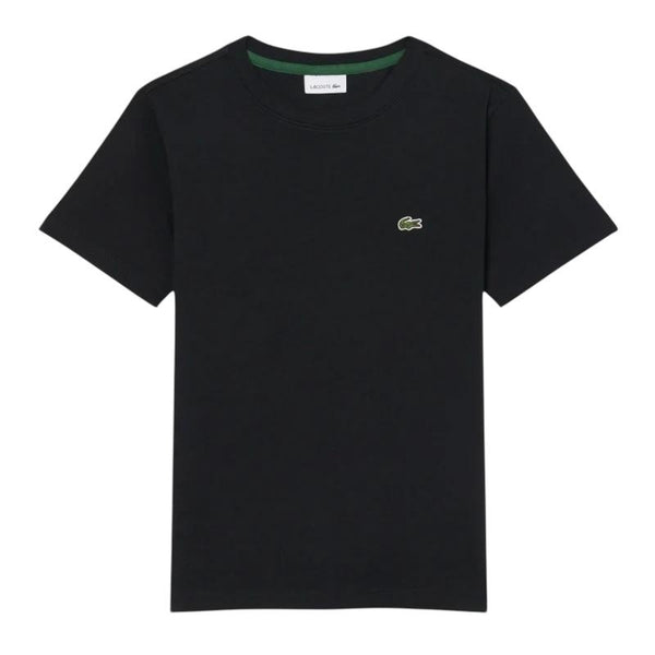 T-shirt nera con logo per bambino Lacoste 947025 K96 