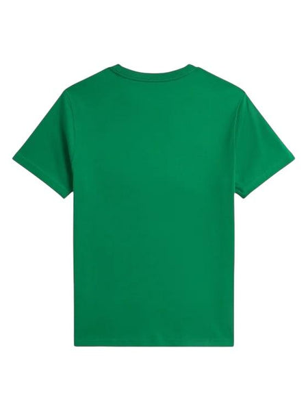 T-shirt verde con stampa per  bambino Ralph Lauren Kids 323A96607001 GREEN 
