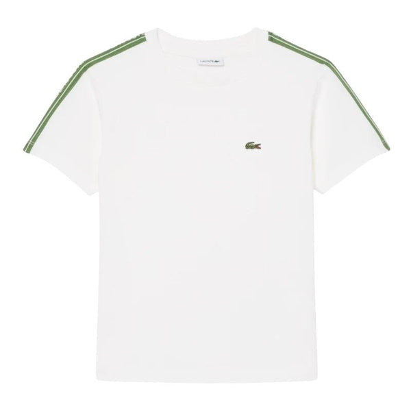 T-shirt bianca con logo per bambino Lacoste 947575 70V 