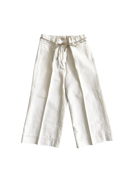 Jeans in denim panna con cintura per neonata e bambina Zhoe & Tobiah TON2 45 