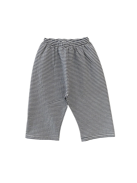 Pantalone a righe bianche e blu per neonati e bambini Cucù Lab MAMUELE LATTE BLU 