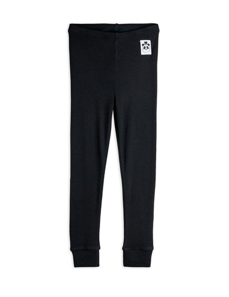 Leggings nero per neonata e bambina Mini Rodini 1100032799 BLACK 