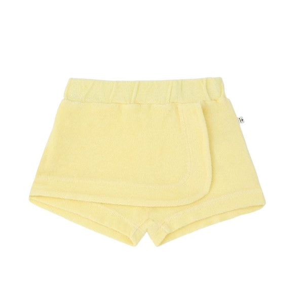 Shorts limone in spugna per neonata 1+ more in the family ESPORLES LEMON 