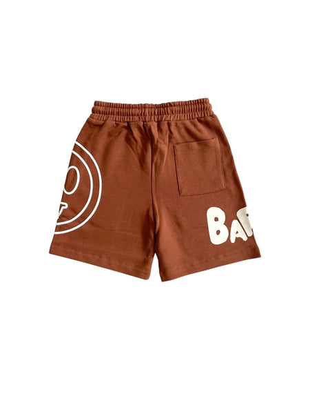 Bermuda in felpa cioccoloto con logo per bambino Barrow S6BKJUBE012 920 