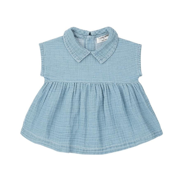 Abito color denim per neonata 1+ more in the family ARCADIA DENIM 