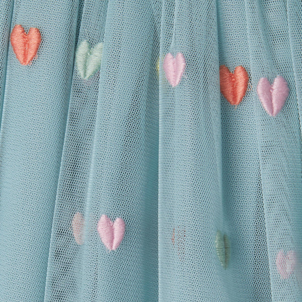 Gonna avio in tulle con ricami all over per bambina Stella McCartney kids TX7A51-Z3079 923MC 