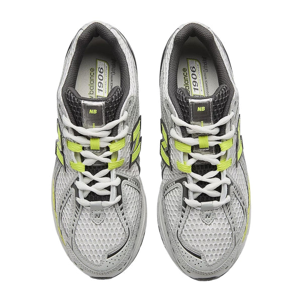 Sneakers 1906 grigia con dettagli fluo per bambini New Balance G1906 6PA 