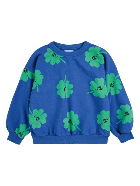 Felpa blu con stampa all over per neonata e bambina Bobo Choses B225AC039 UNI 