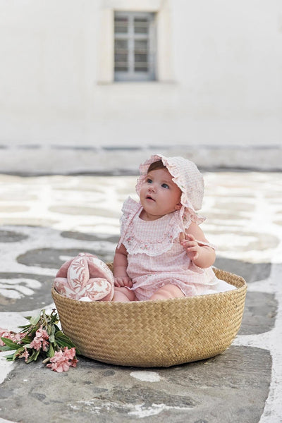 Set Vichy rosa per neonata Tartine et Chocolat CC37040-30 ROSEE 