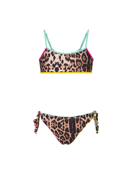 Bikini leopardato per bambina F**K FJ26-SG0111X02 FANT 