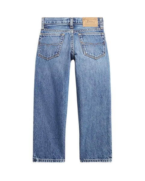 Jeans in denim blu per neonato e bambino Ralph Lauren Kids 322917223001 PIERSON INDIGO 