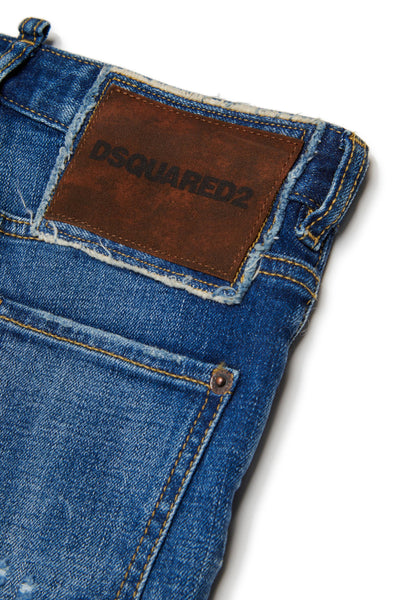 Jeans in denim blu per bambino Dsquared2 DQ2252-D0AEU DQ01 