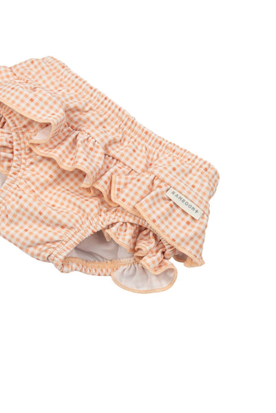 Costume check rosa pesca per neonata Bamboom 970 PEACHY SQUARE 