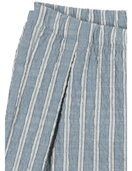 Pantalone celeste a rihge per neonato e bambino Konges slojd KS104778 TRIO BLEU 