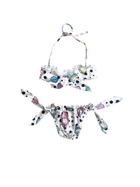 Bikini con stampa all over per neonata e bambina Mousse kids LKCF190 BABEFUR 